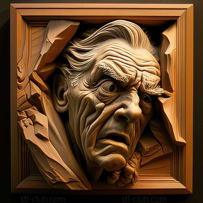 3D мадэль Филип Перлштейн, американский художник. (STL)